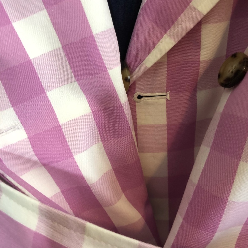 J Crew icon trench coat oversized gingham SPR 2019 - Picture 8 of 8